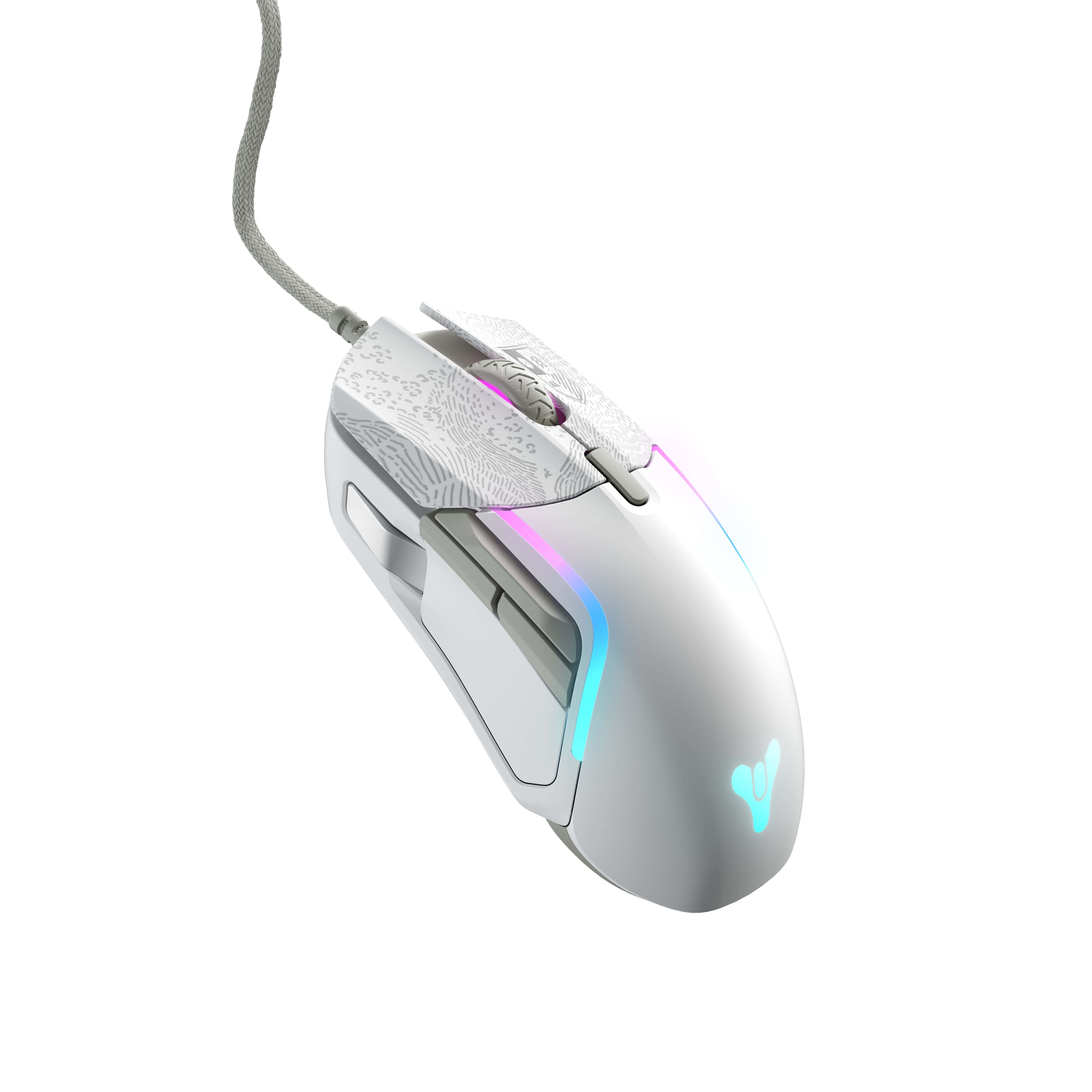 Angle. SteelSeries - Rival 5 Wired Optical Gaming Mouse with RGB Lighting - Destiny 2 Edition.