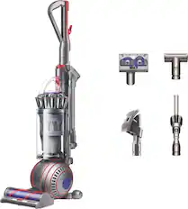 Front. Dyson - Ball Animal 3 Extra Corded Upright Vacuum with 5 Accessories - Nickel / Silver.