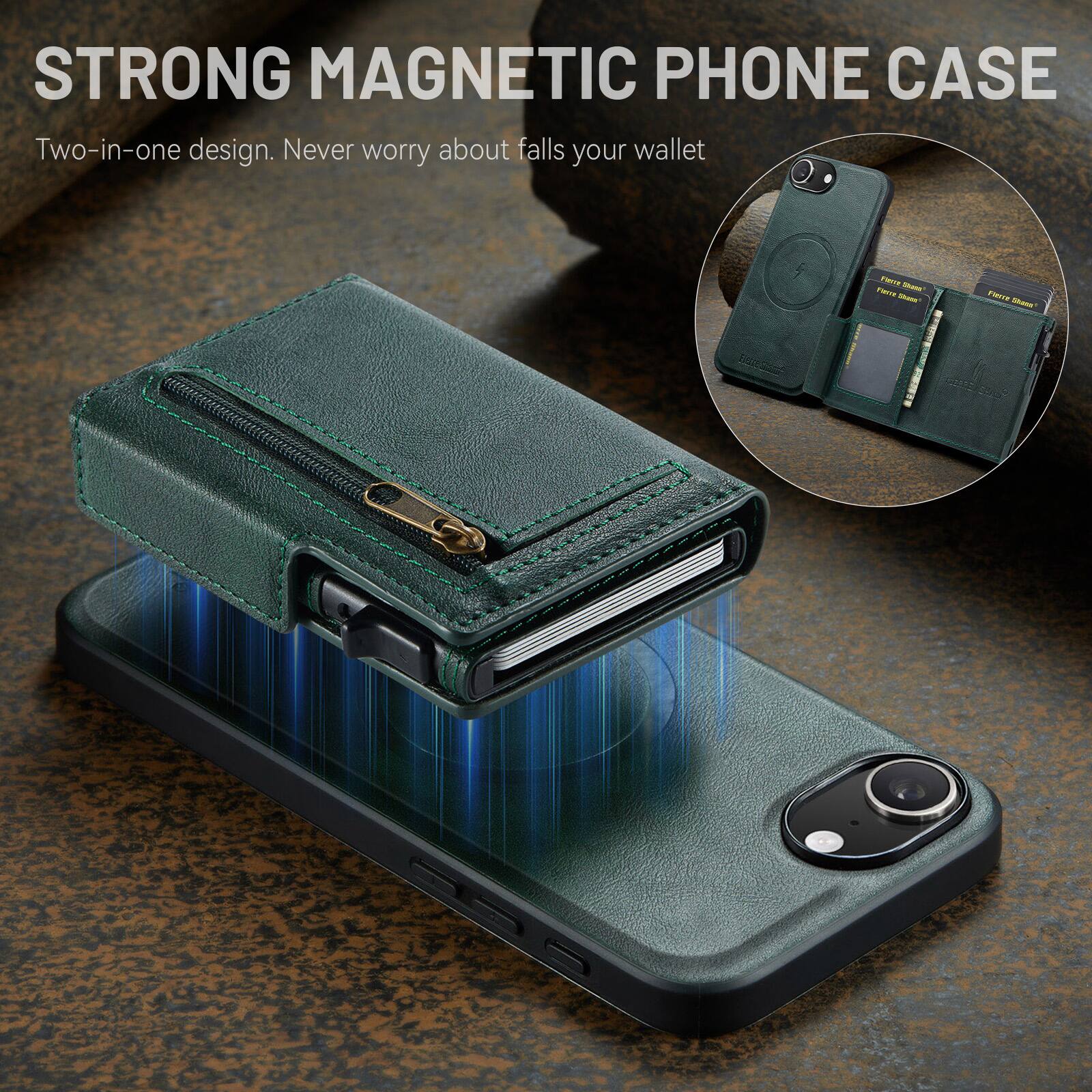 STRONG MAGNETIC PHONE CASE

Two-in-one design. Never worry about falls your wallet