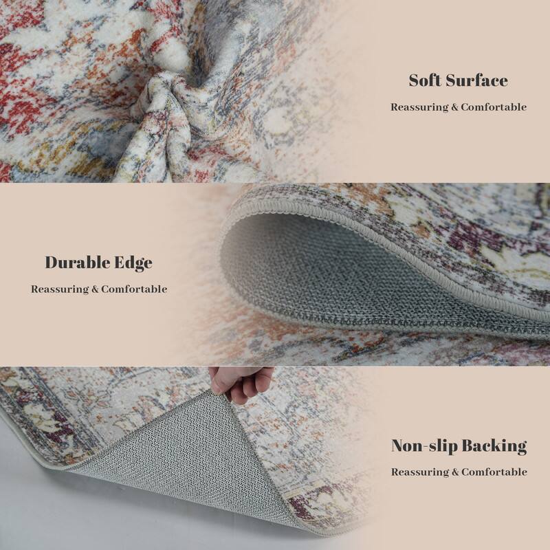 - Soft Surface  
  Reassuring & Comfortable

- Durable Edge  
  Reassuring & Comfortable

- Non-slip Backing  
  Reassuring & Comfortable