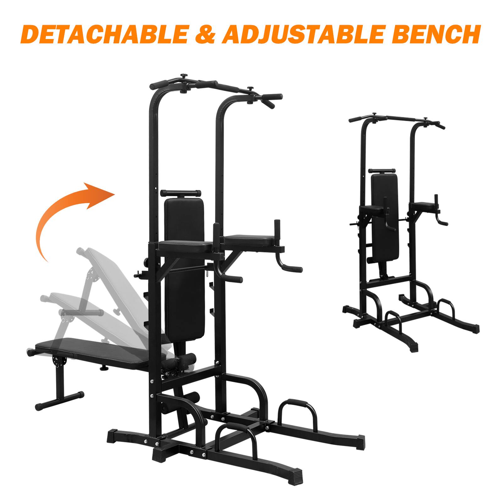 DETACHABLE & ADJUSTABLE BENCH