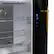 Alt View 9. Forno Appliances - Luigi 18 Cu. Ft. Counter-Depth French Door Refrigerator with Antique Brass Handles - Black.
