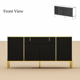 FUFU & GAGA - FUFU&GAGA Luxury Buffet Cabinet: Sophisticated Storage for Contemporary Spaces - Black