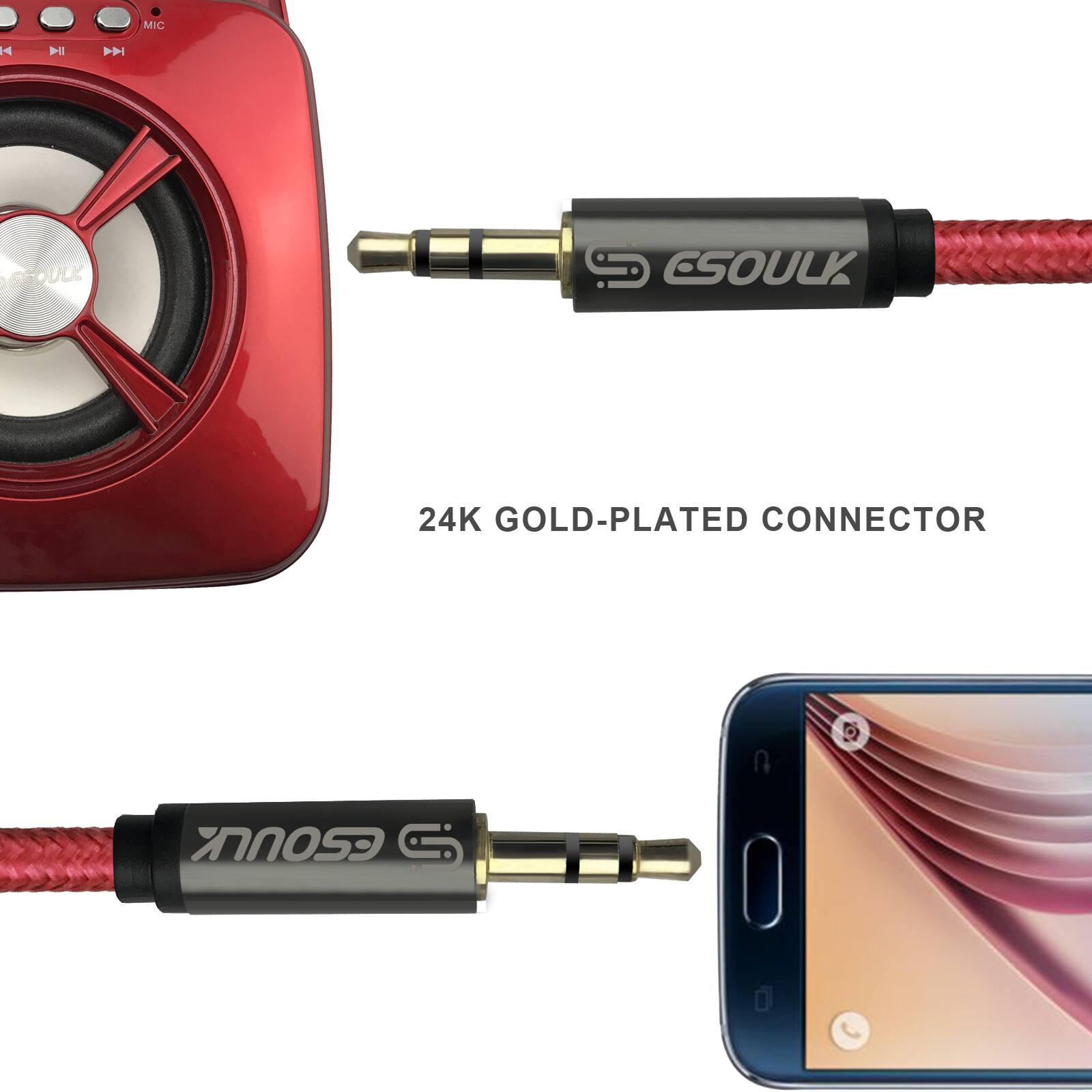 MIC  
24K GOLD-PLATED CONNECTOR  

CSOULK  
24K GOLD-PLATED CONNECTOR