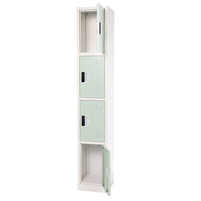 Back. AdirOffice - Storage Locker 629-Series 72" H 4-Tier Steel Digital Lock 4-Shelf Locker - Misty Green.