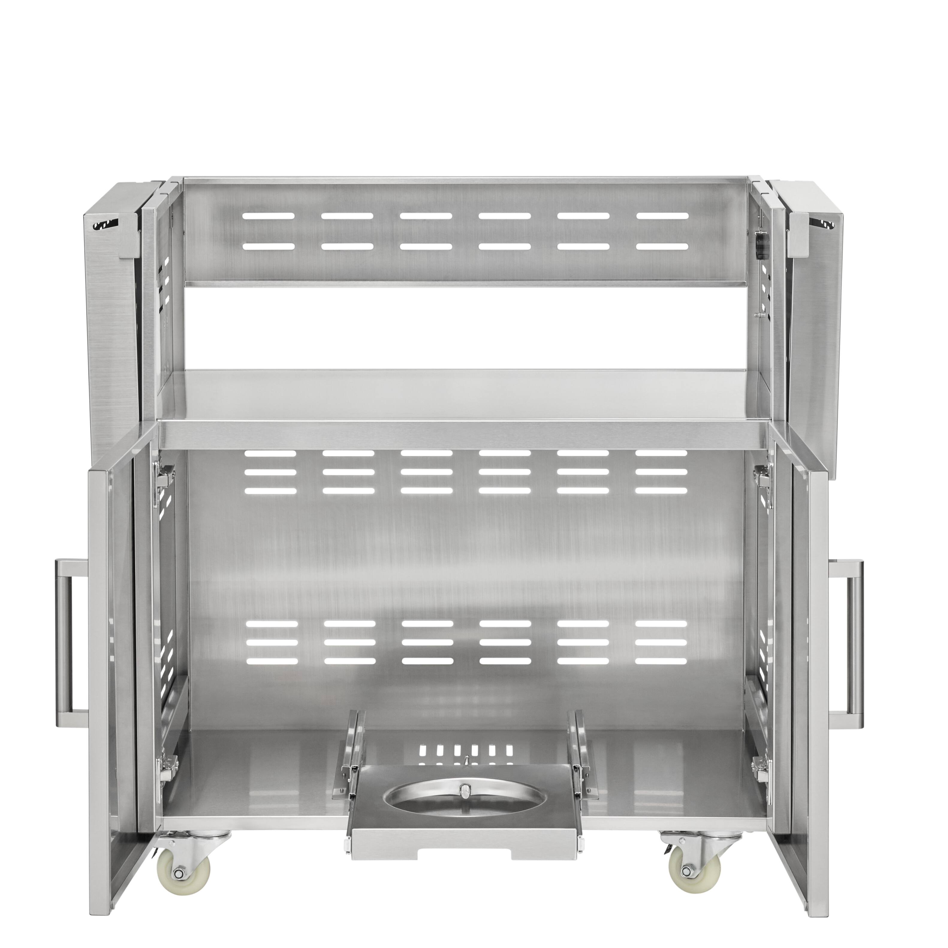 Left. Coyote Outdoor Living - Coyote Outdoor Living cart For 34" C-Series Grill - Stainless Steel.