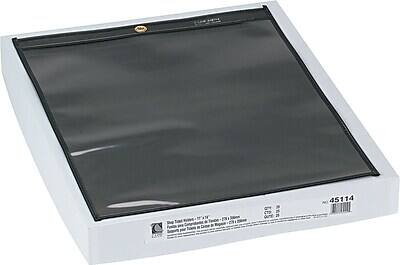 Front. C-line - Shop Ticket Holder, Clear Front/Black Pressbrd Back, for 11" x 14" Insert, 25/Box - Multicolor.