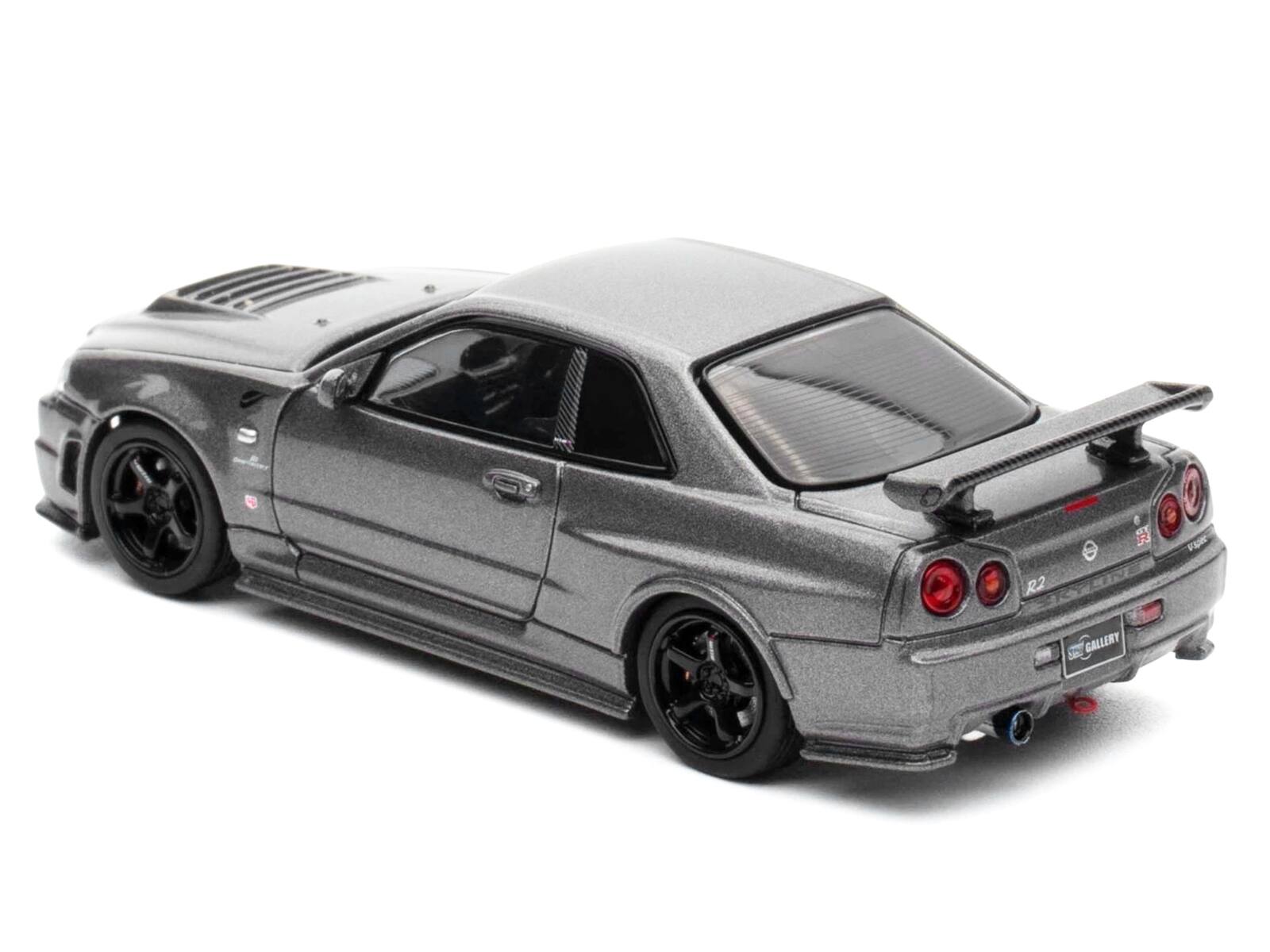Back. Inno Models - Nissan Skyline GT-R (R34) Z-Tune RHD Gray Metallic "Thailand Diecast Expo 2025 Event Edition" 1/64 - Gray Metallic.