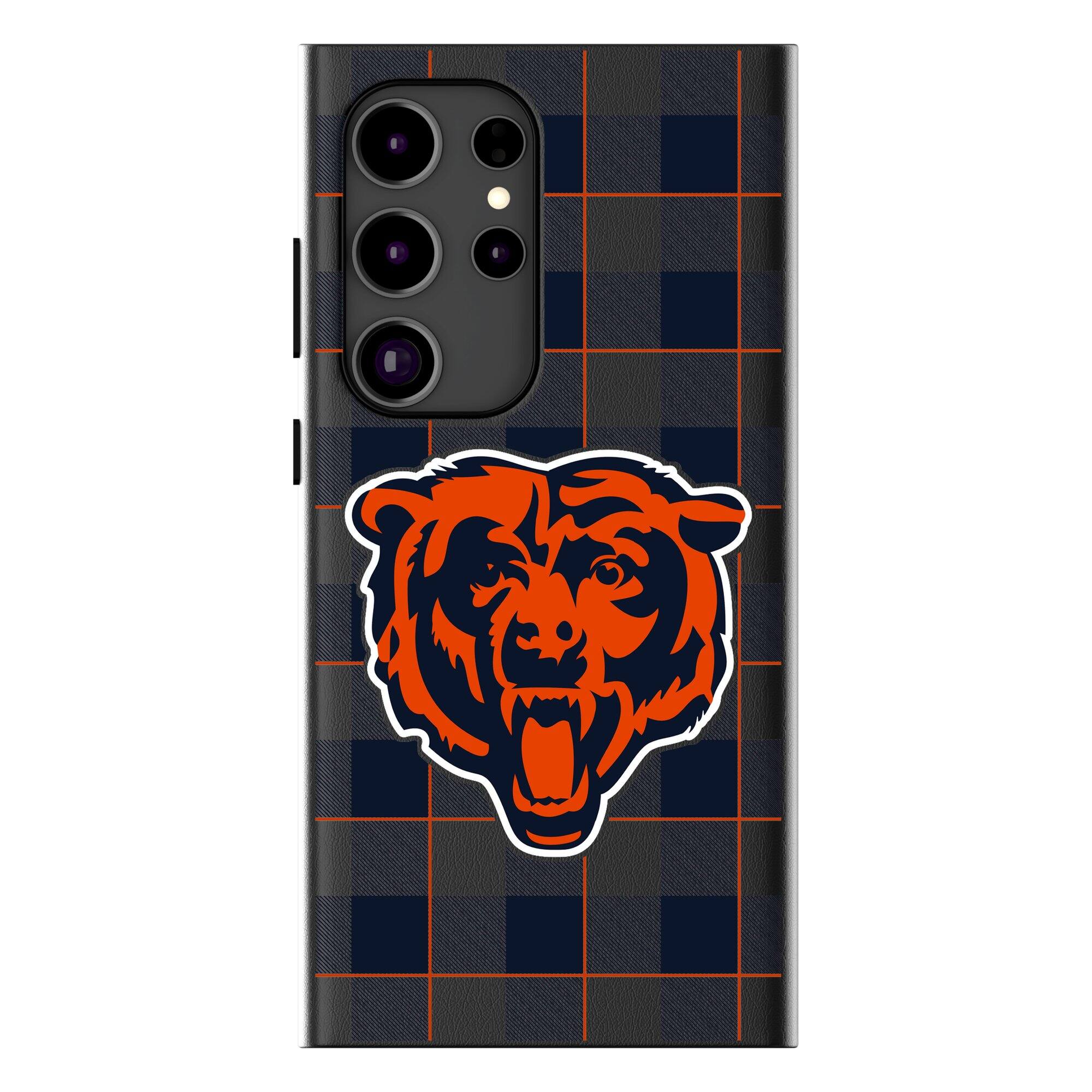 Keyscaper - NFL - Chicago Bears Plaid Galaxy Magnetic Bump Case - S25 - Black price history on PriceWatchPro