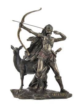 Veronese Design - Bronzed Artemis Goddess of Hunting and Wilderness Statue - Bronze