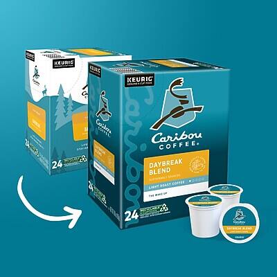 KEURIG  
Caribou Coffee  
24 DAYBREAK BLEND  
LIGHT ROAST COFFEE  
24 COUNT