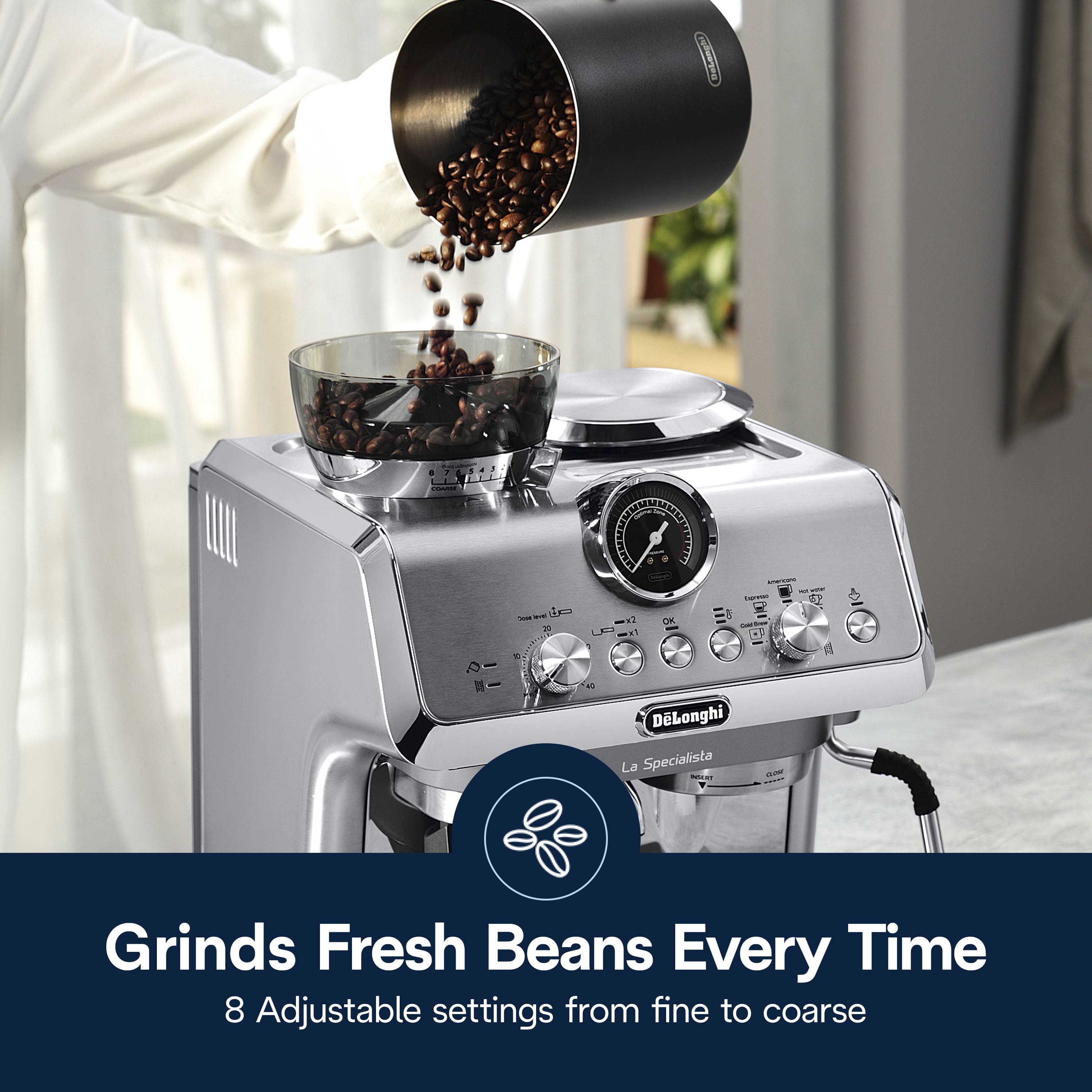 De'Longhi La Specialista Arte Evo Espresso Machine with Cold Brew