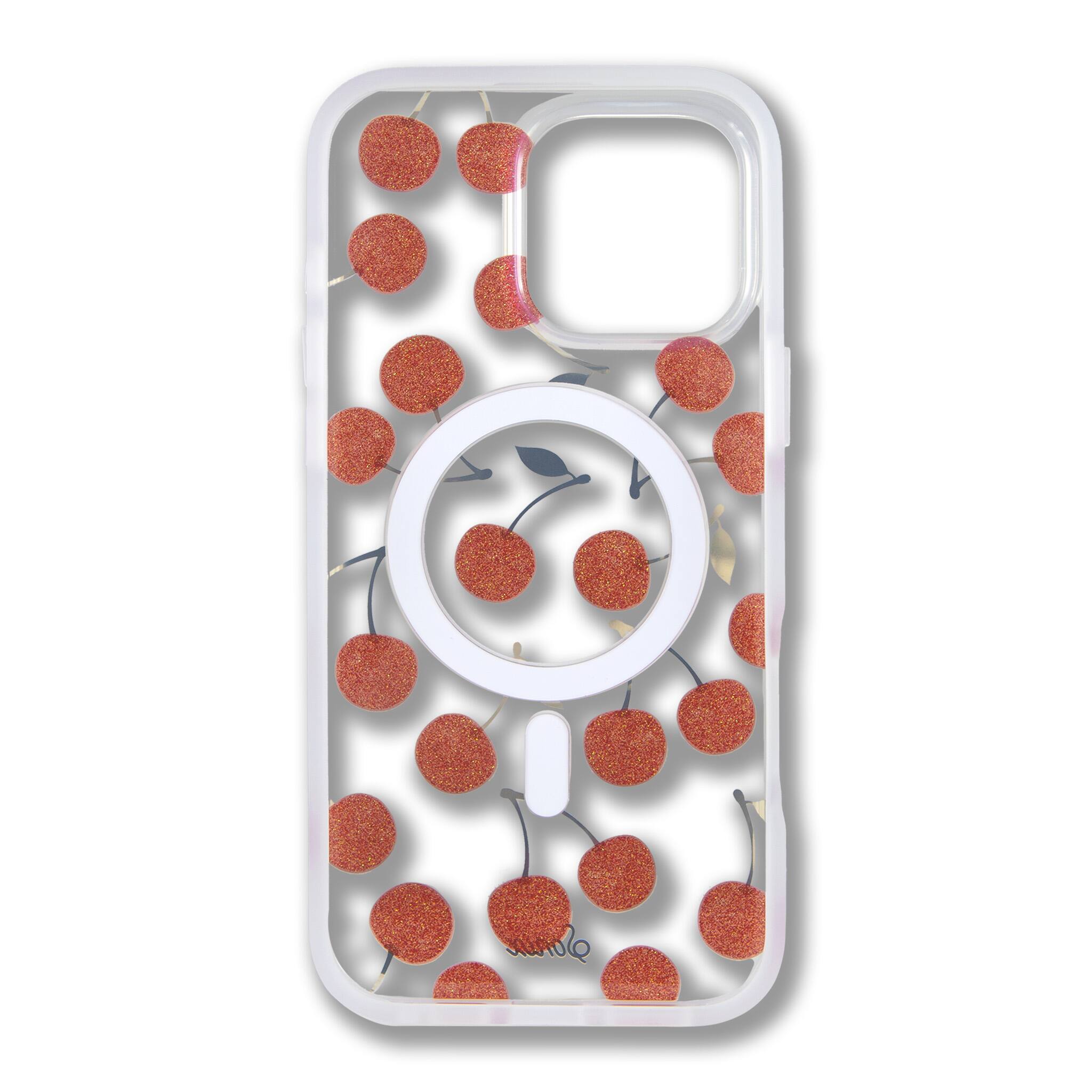 Alt View 1. Sonix - Sonix iPhone 16 Pro Max Case with MagSafe - Cherry On Top: Fruit Pattern TPU Cover - Cherry On Top.