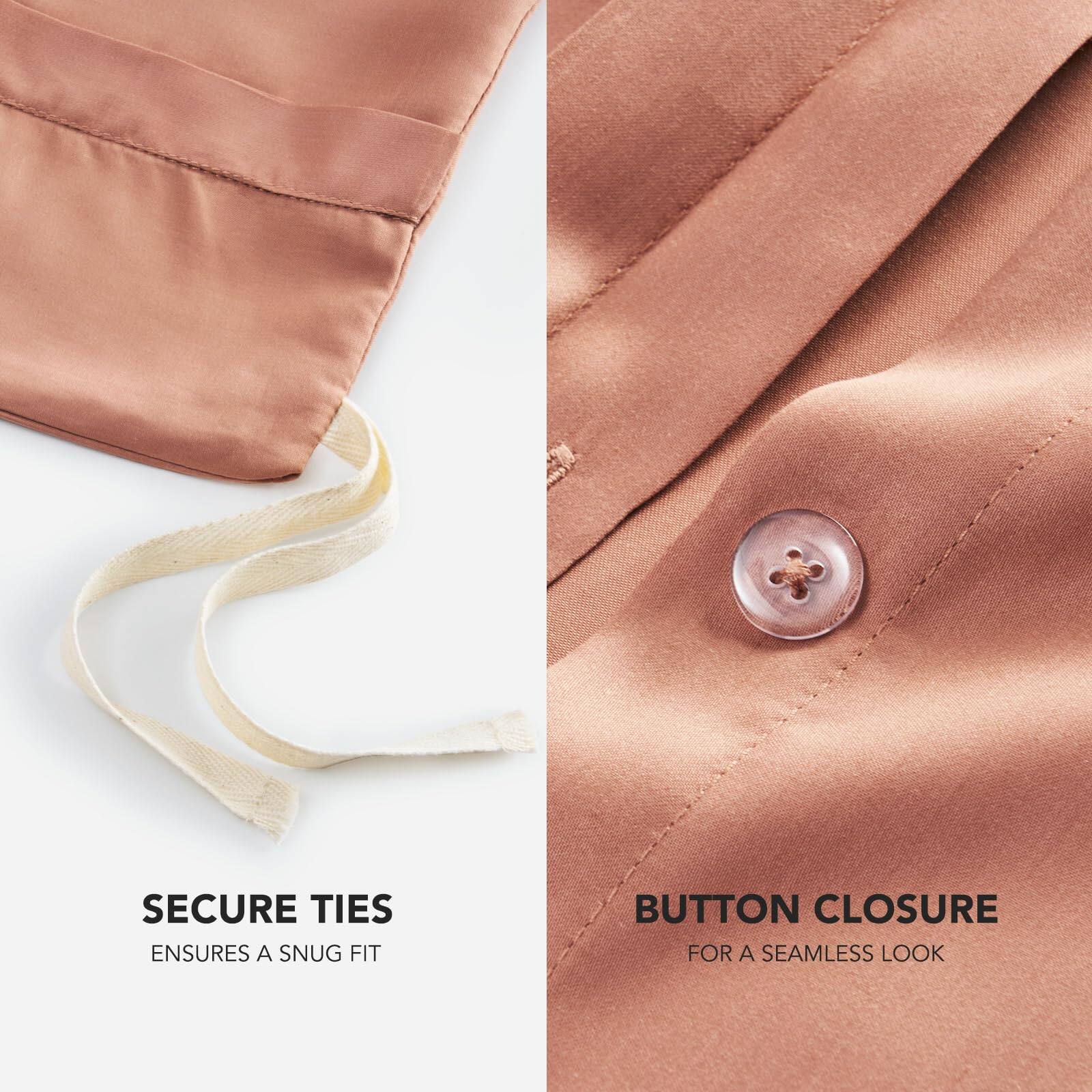 SECURE TIES  
ENSURES A SNUG FIT  

BUTTON CLOSURE  
FOR A SEAMLESS LOOK