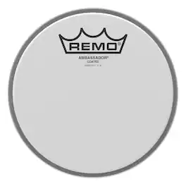 Remo - Ambassador Series 6-Inch Coated Drumhead for Snare Drum and Tom Drum with 1-Ply 10-Mil Film