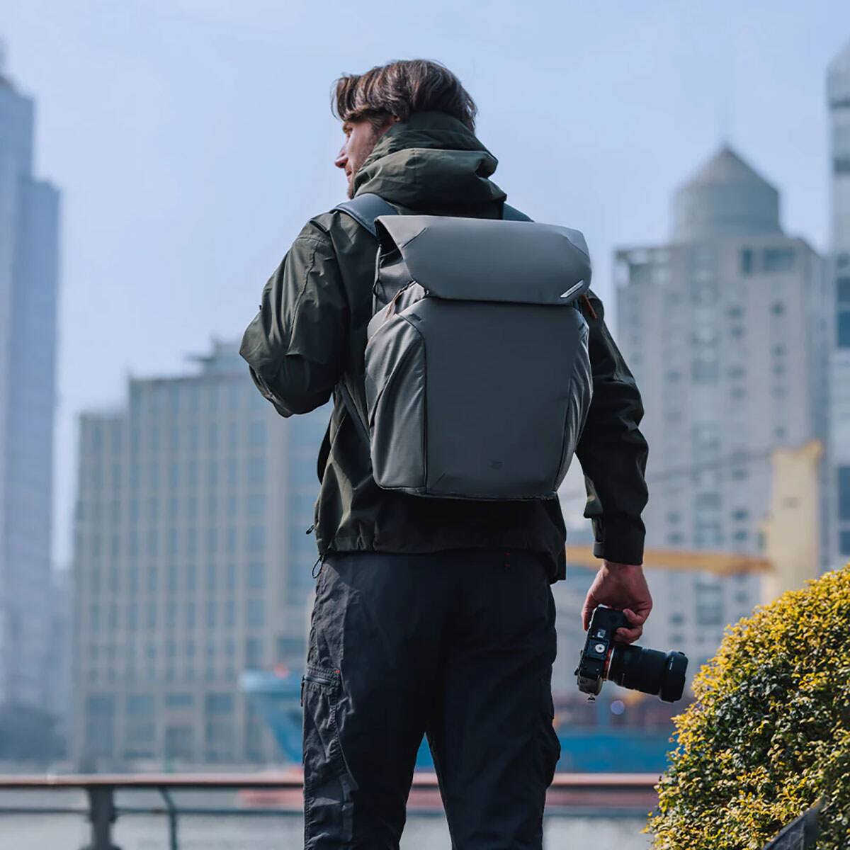 Alt View 8. PGYTECH - PGYTECH OneGo 2 20L Camera Backpack - Matte Black.