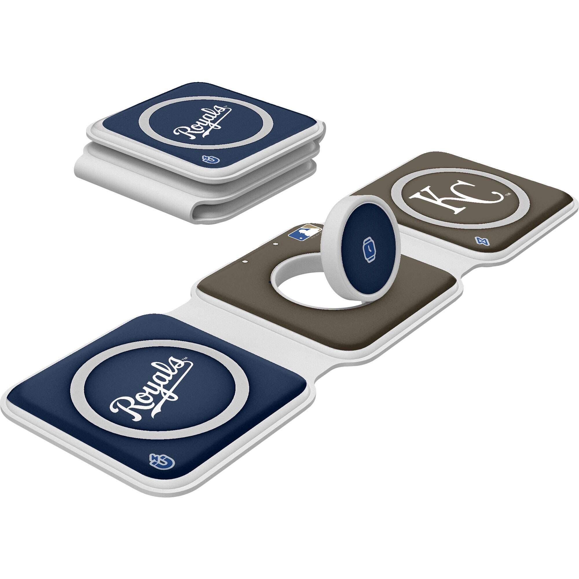 Keyscaper - Kansas City Royals 3-in-1 Foldable Charger - White