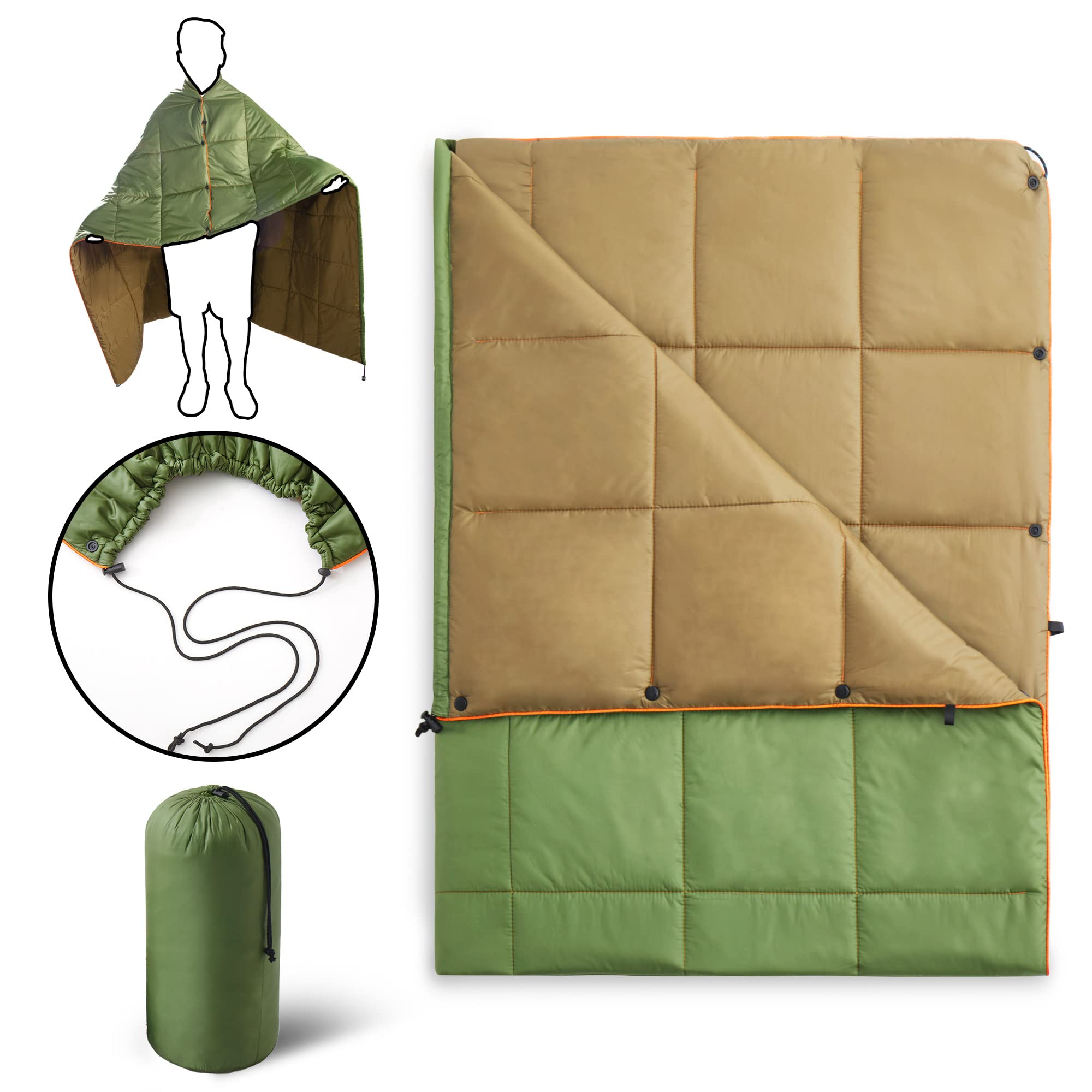 08 Army Green&brown-52*75