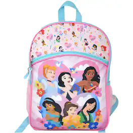 Disney - Princesses Be True to You 16" Kids Backpack for Girls, with a large front Pocket - Pink