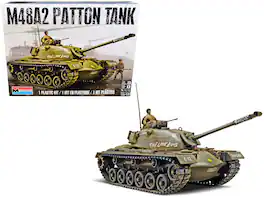 Level 4 Model Kit M48A2 Patton Tank 1/35 Scale Model by Revell - Green