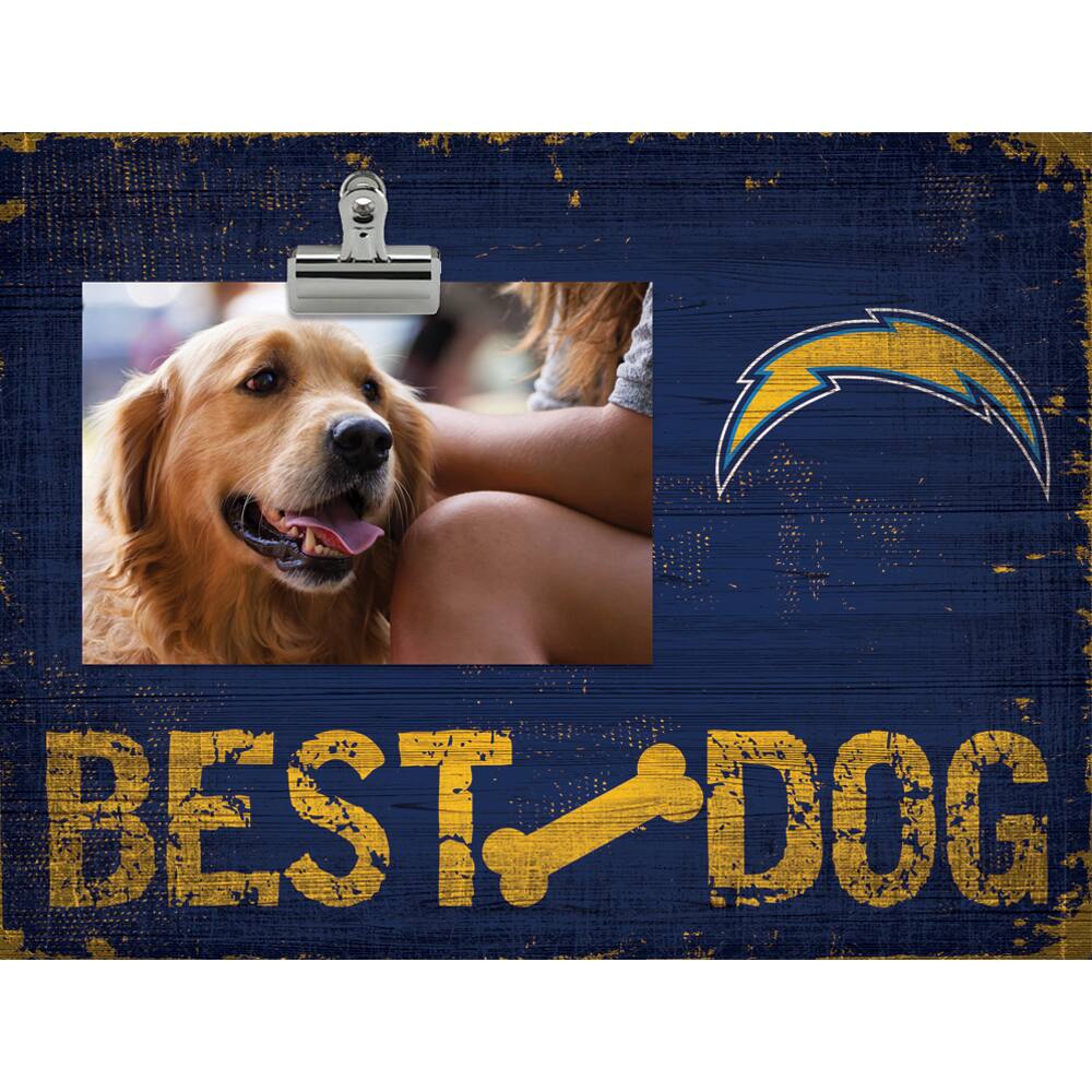 Los Angeles Chargers 10.5" x 8" Best Dog Clip Photo Frame