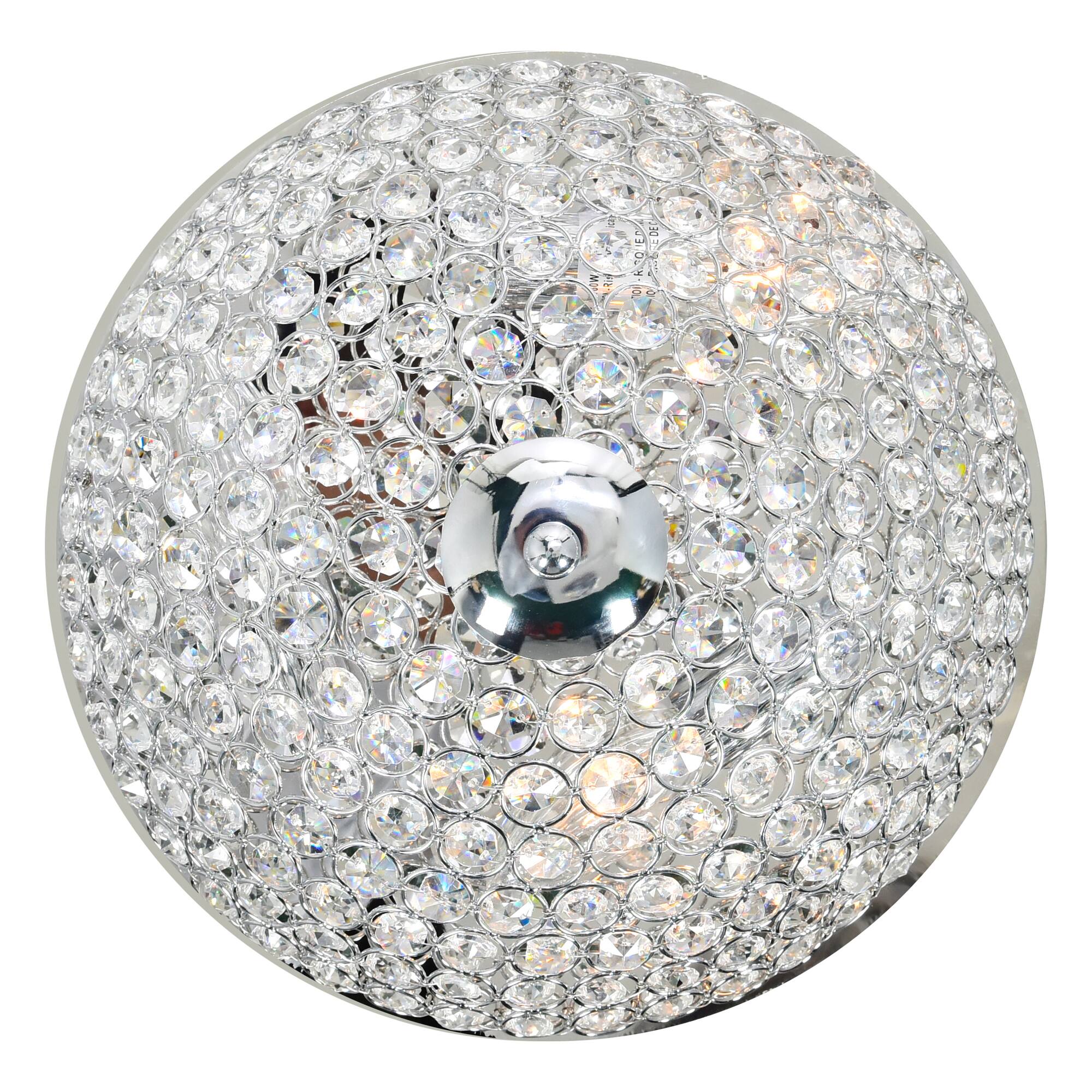 Back. CWI Lighting - Globe 3 Light Bowl Flush Mount With Chrome Finish - Chrome.
