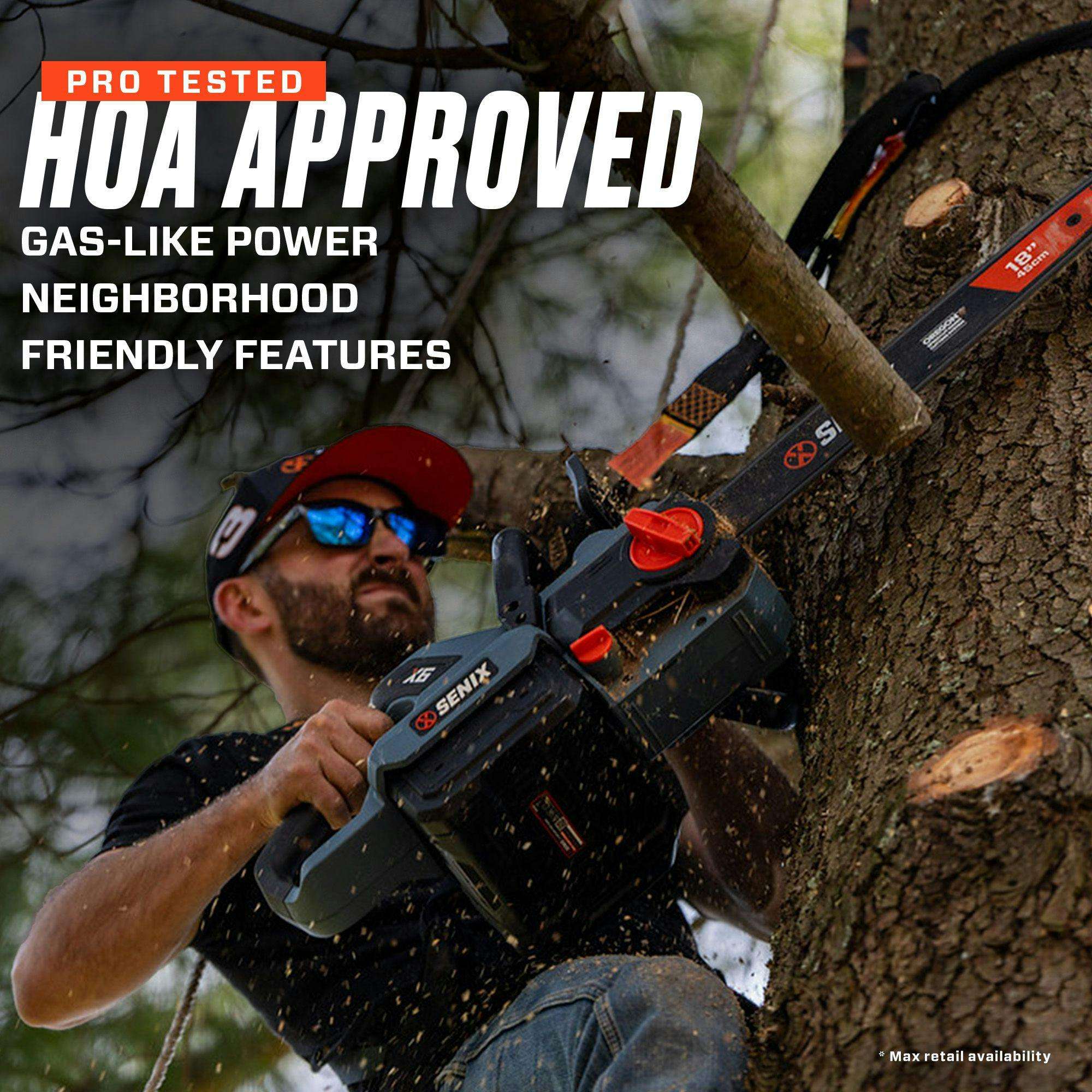 PRO TESTED  
HOA APPROVED  
GAS-LIKE POWER  
NEIGHBORHOOD FRIENDLY FEATURES  

*Max retail availability