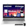 64GB RAM
3TB Storage
Windows 11 Pro
Intel i7
Intel Iris Xe Graphics
