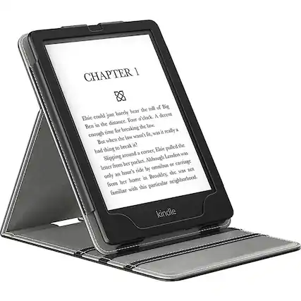Front. SaharaCase - Indy Series Case for Amazon Kindle Paperwhite (11th Gen, 2021-2022) - Black.