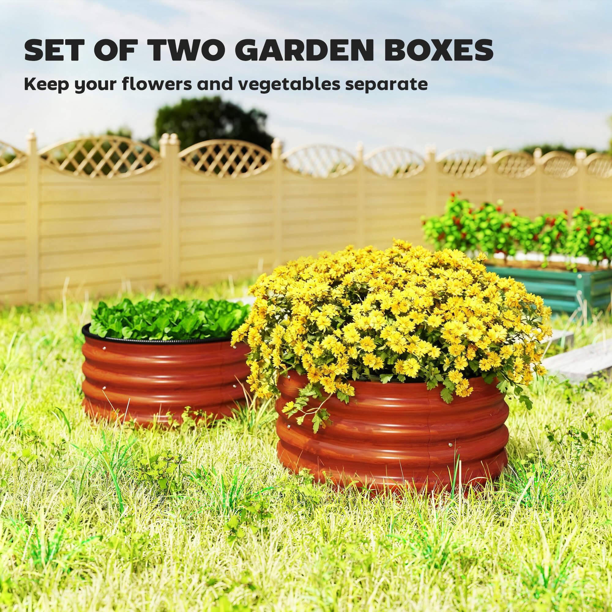 SET OF TWO GARDEN BOXES  
Keep your flowers and vegetables separate