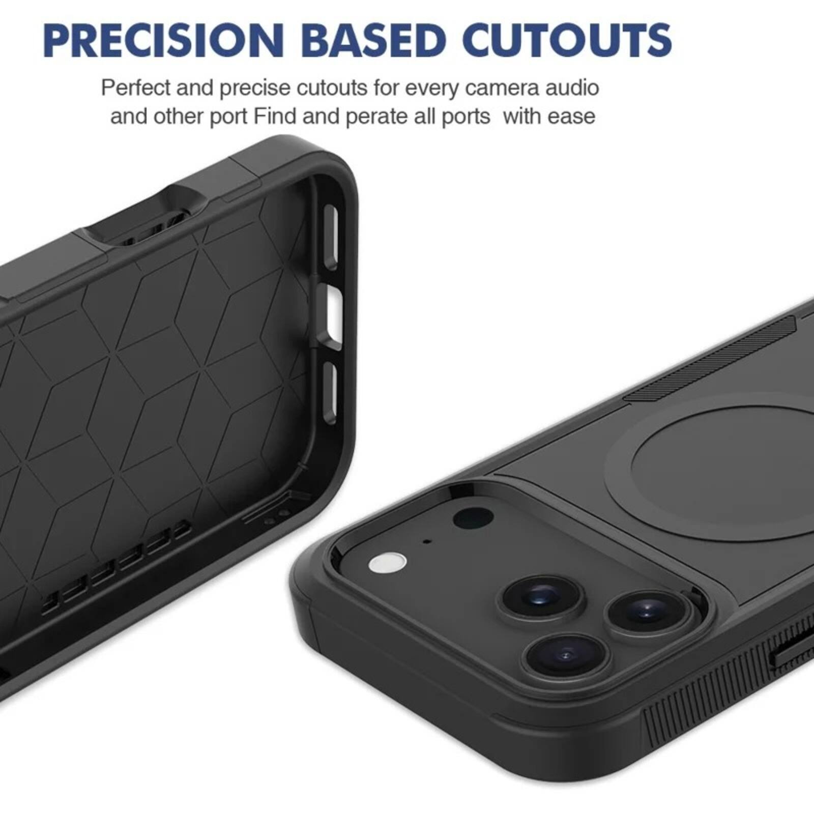 PRECISION BASED CUTOUTS  
Perfect and precise cutouts for every camera, audio, and other port. Find and operate all ports with ease.
