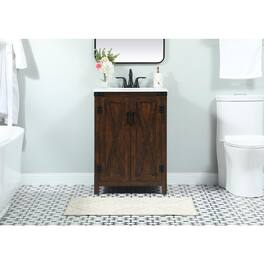 Elegant Kitchen and Bath - 24 inch Single bathroom vanity in - Expresso