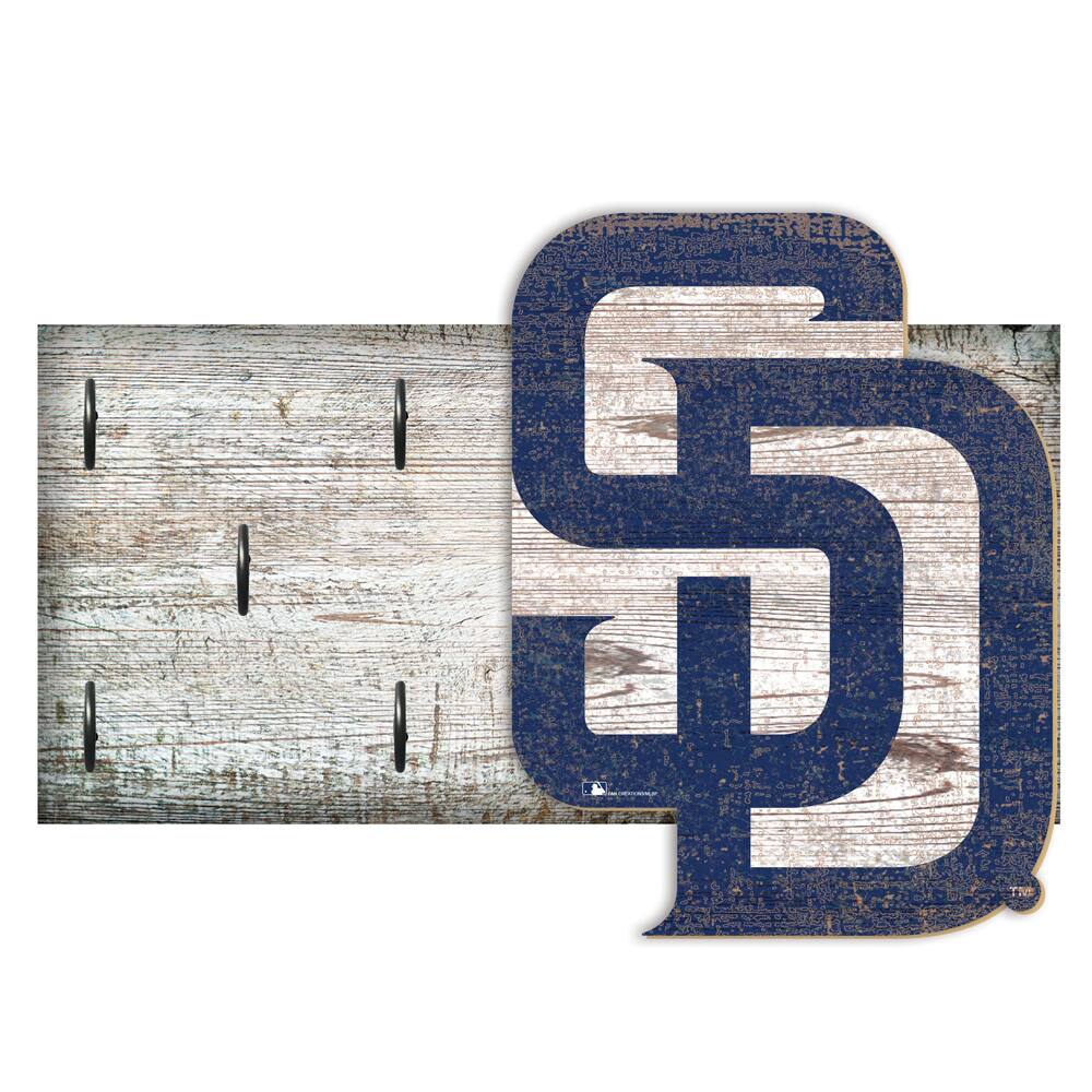 San Diego Padres 6" x 12" Mounted Key Holder