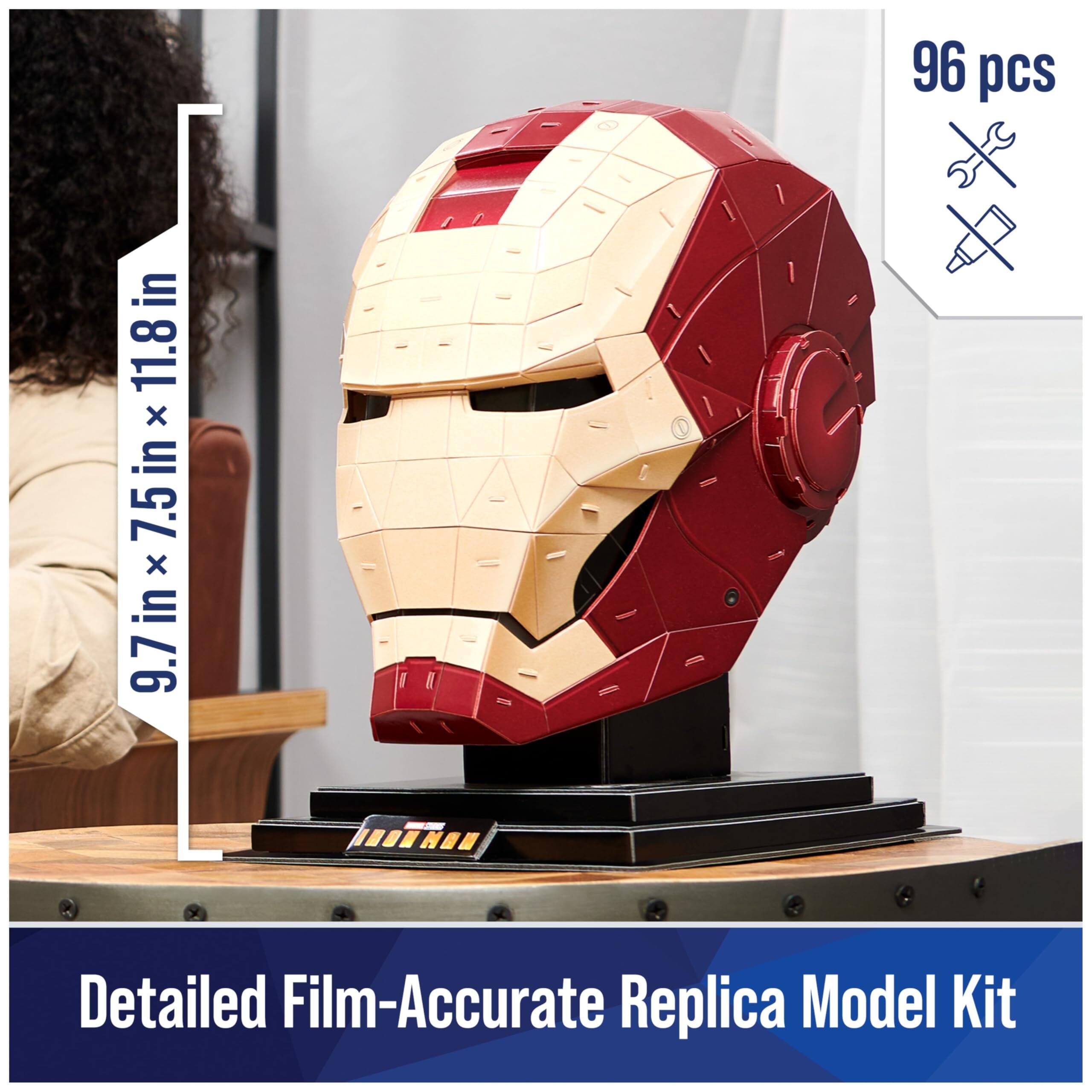 96 pcs in 11.8in x 7.5in x 9.7in  
Detailed Film-Accurate Replica Model Kit