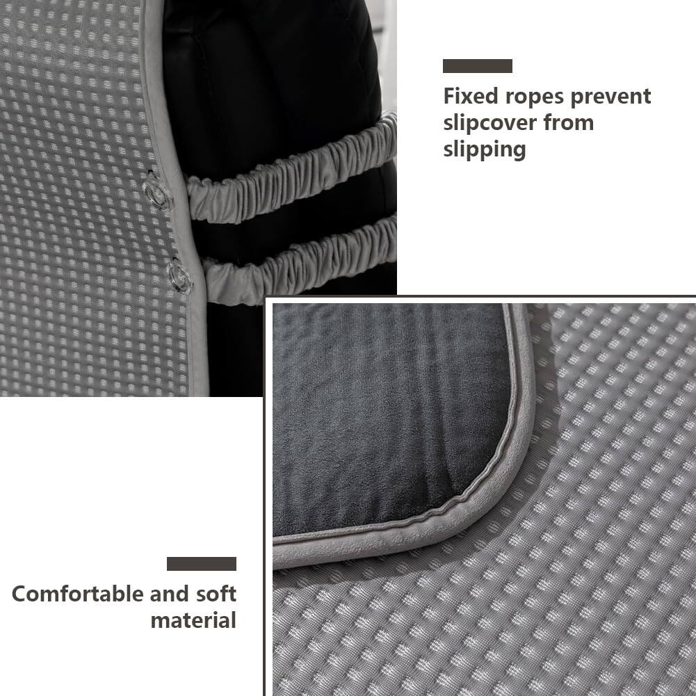 Fixed ropes prevent slipcover from slipping

Comfortable and soft material