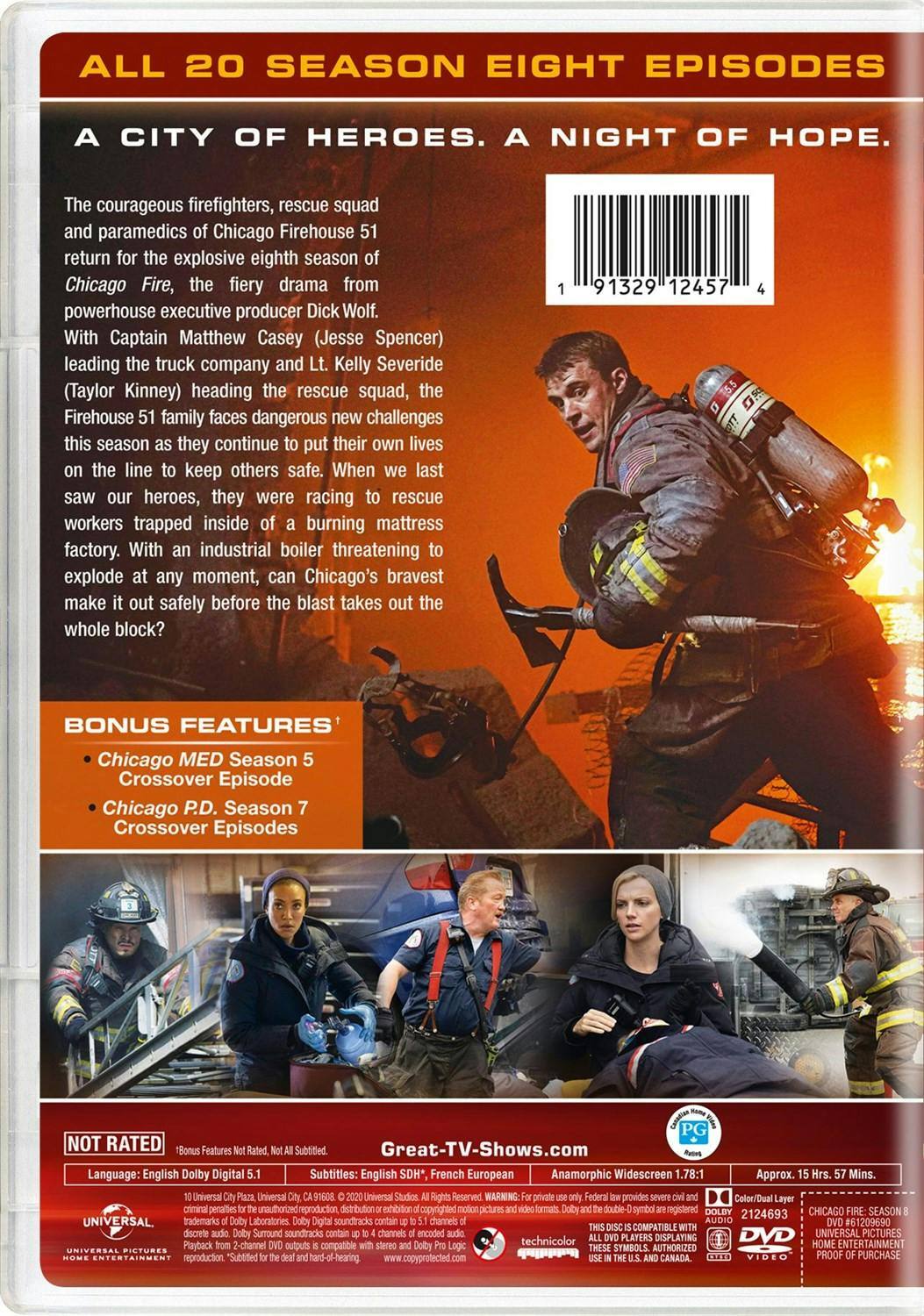 Back. Chicago Fire: Season Eight [DVD].