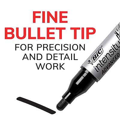 FINE BULLET TIP  
FOR PRECISION AND DETAIL WORK  

BIC  
intensity  
ADVANCED