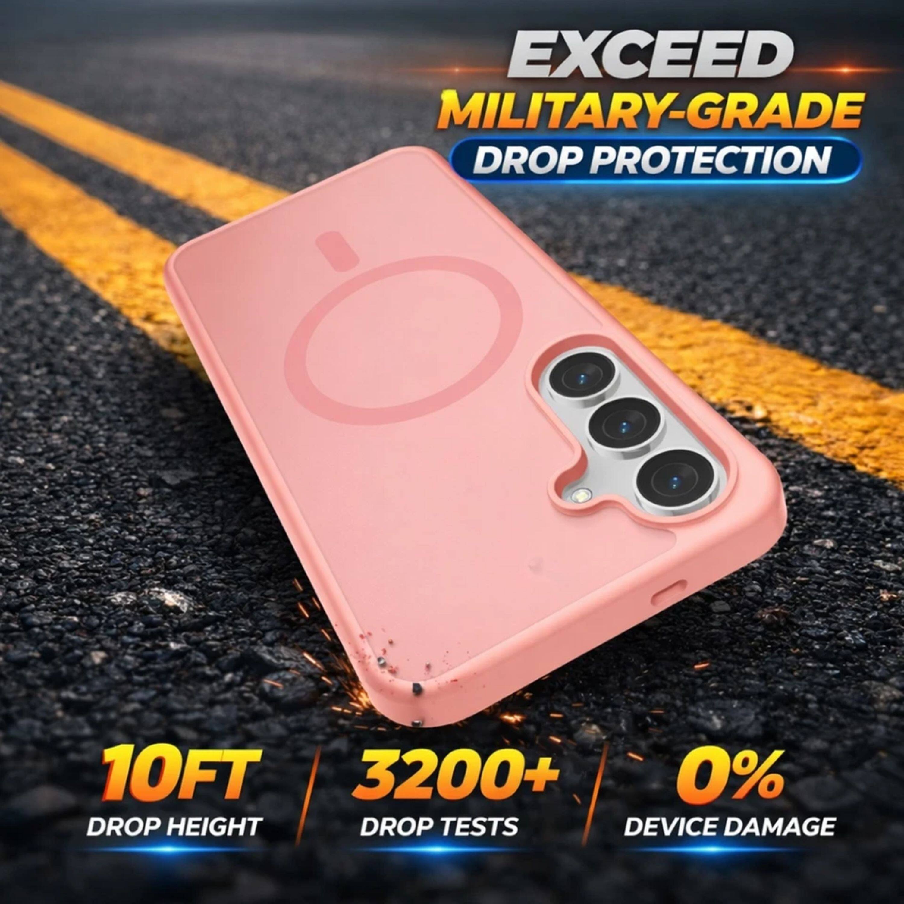 EXCEED MILITARY-GRADE DROP PROTECTION

10FT DROP HEIGHT
3200+ DROP TESTS
0% DEVICE DAMAGE