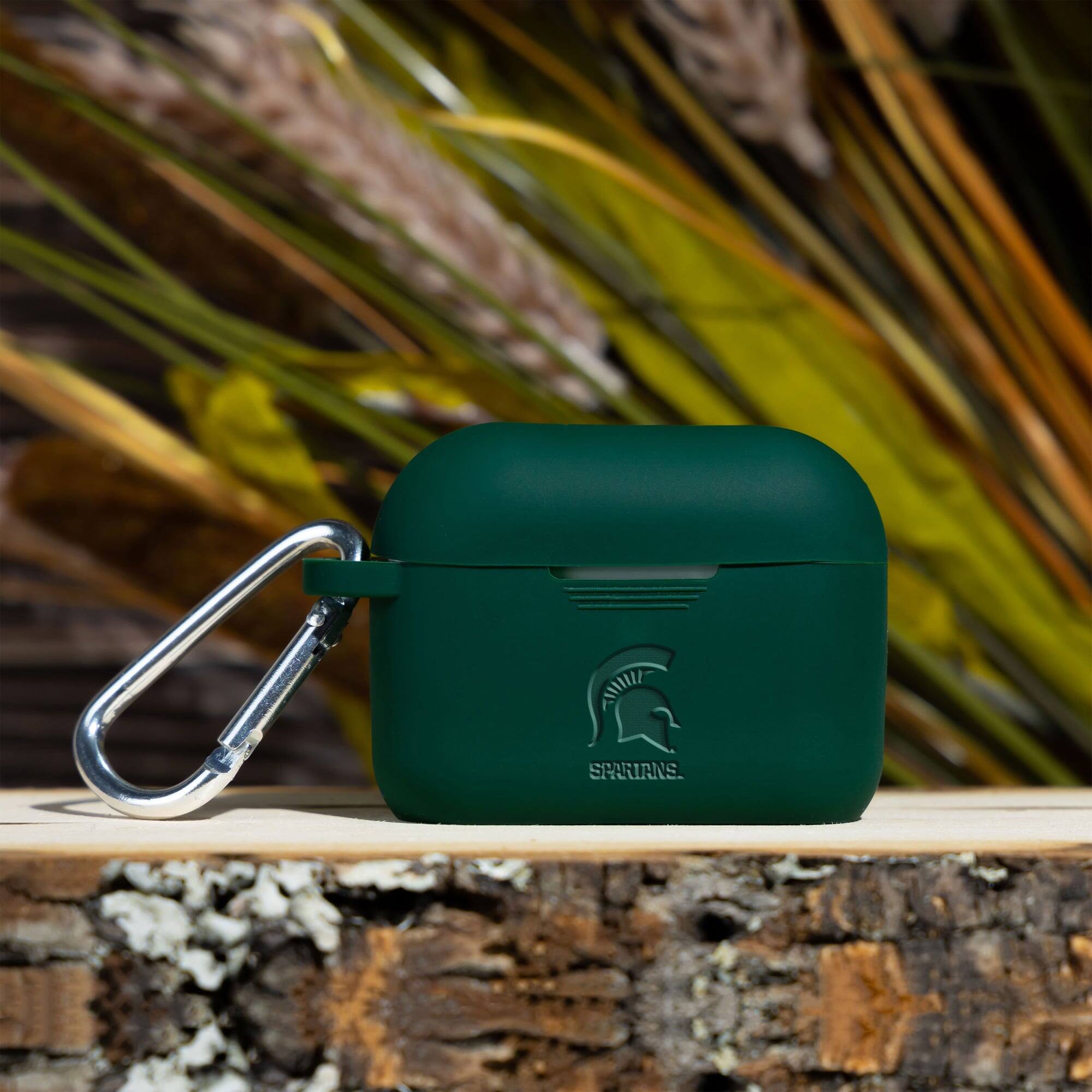 Alt View 1. Affinity Bands - Michigan State Spartans Debossed Silicone Airpods Pro Case Cover - No Size - Multicolor.