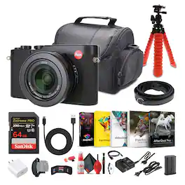 Leica - D-Lux 8 Compact Digital Camera, 17MP 4/3" CMOS Sensor + 64GB Memory Card + More (International Model)