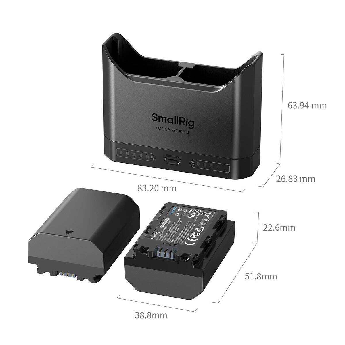 SmallRig FOR NP-FZ100 X2

63.94 mm
83.20 mm
26.83 mm
22.6 mm
51.8 mm
38.8 mm