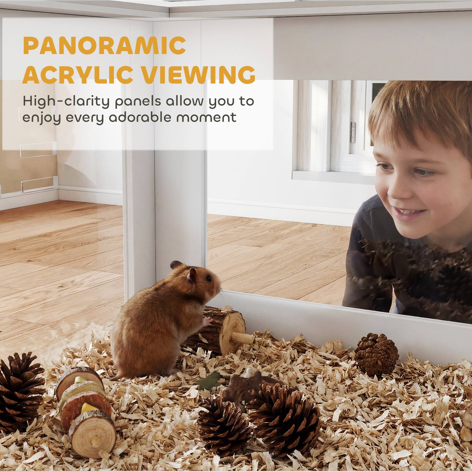 PANORAMIC ACRYLIC VIEWING

High-clarity panels allow you to enjoy every adorable moment