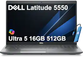 Dell - Upgraded - Latitude 5550 15.6"FHD Business AI Laptop - Intel Core Ultra5 - 16GB RAM - 512GB SSD - Thunderbolt - Backlit - Win11Pro - Ultra5-135H - Gray