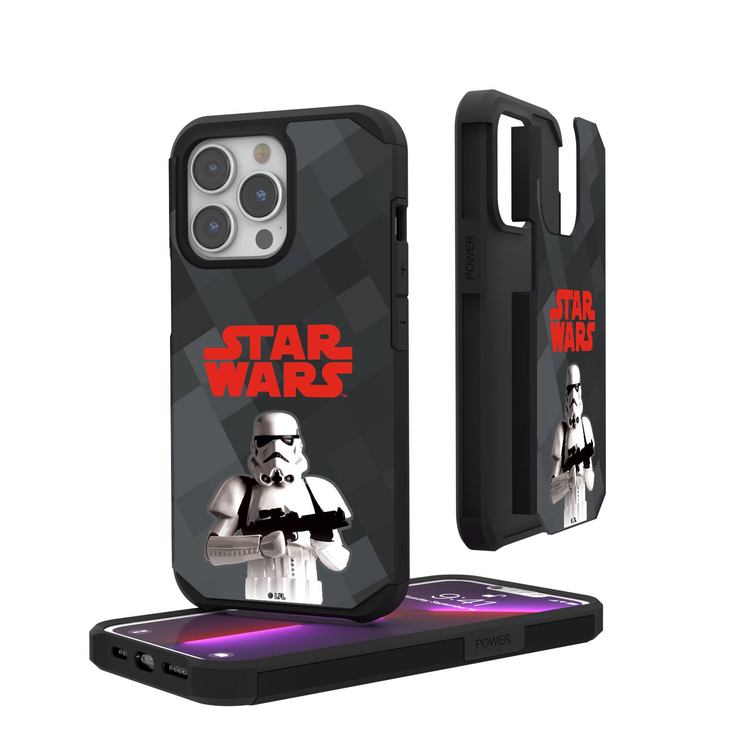 Photos - Case Block Keyscaper - Star Wars: A New Hope Color  Rugged Phone  - Apple iPhone 15 - Stormtrooper KRG15R 