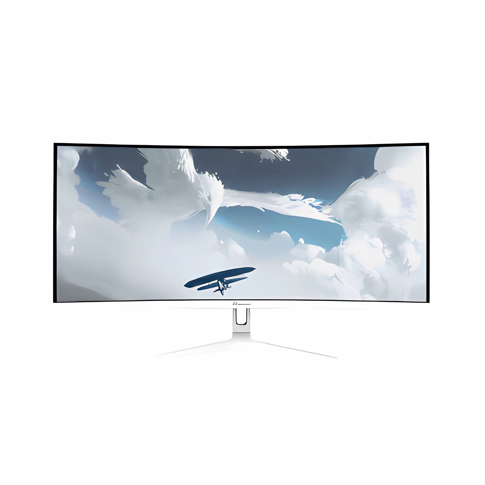 Alt View 2. Arozzi - Arozzi – Nova 34" Curved VA UWQHD 165Hz Gaming Monitor – White - White.