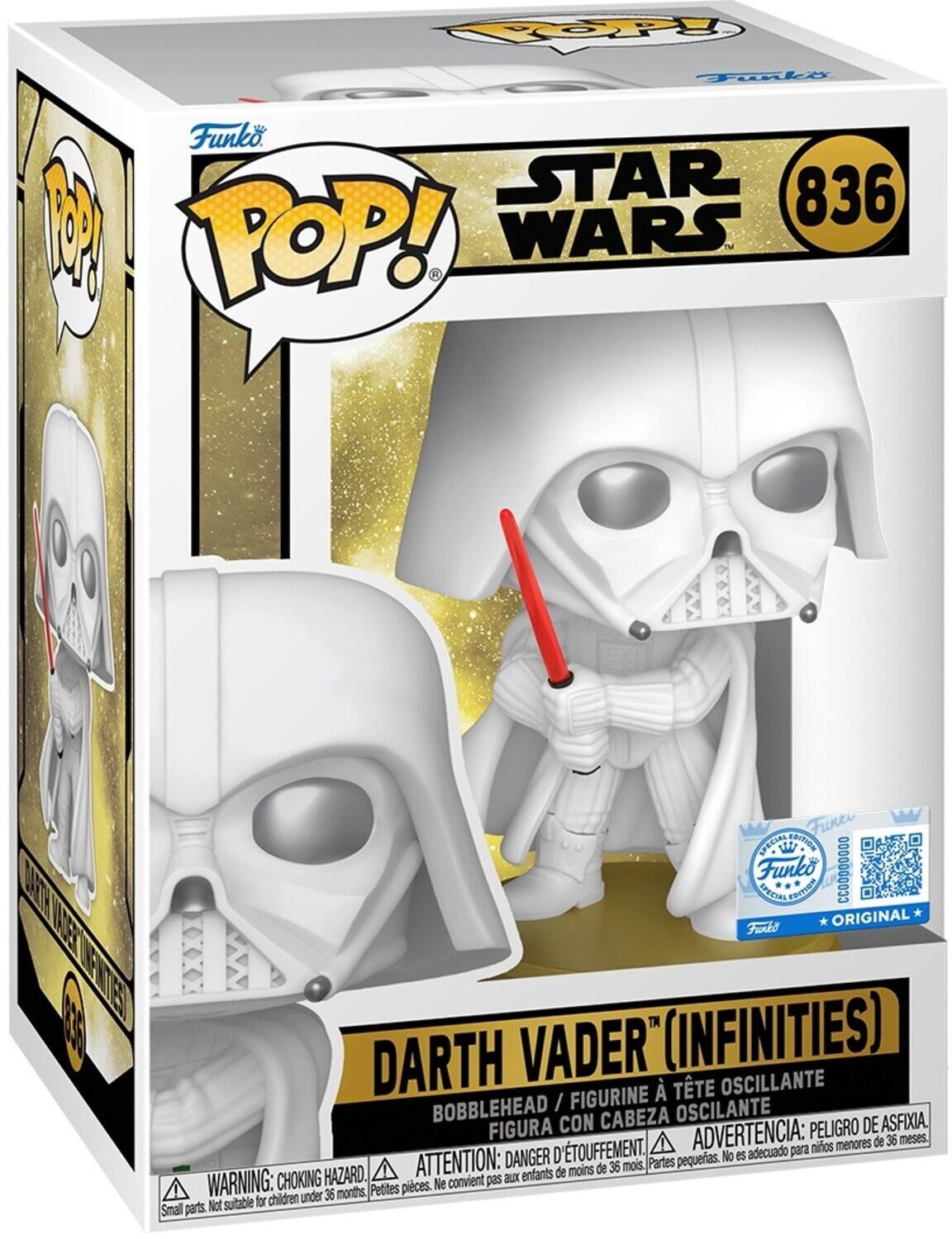 COPP Todls Funk STAR 836 1M POP! WARS SPECIAL EDITION Funko CCO0D00000 LAETH SPECIAN EDITION ORIGINAL Furks ALENT LOSETTEE 1A VADER" (INFINITIES) DARTH FIGURINE TTE OSCILLANTE BOBBLEHEAD / OSCILANTE FIGURA CON CABEZA PELIGRO DE ASFIXIA. D'TOUFFEMENT ADVERTENCIA: para niños menores de 36 meses. DANGER D'ETOUFFEMENT. ATTENTION: aux enfants de moins de 36 mois. Partes WARNING: CHOKING HAZARD. Small parts. Not suitable for children under 36 months.