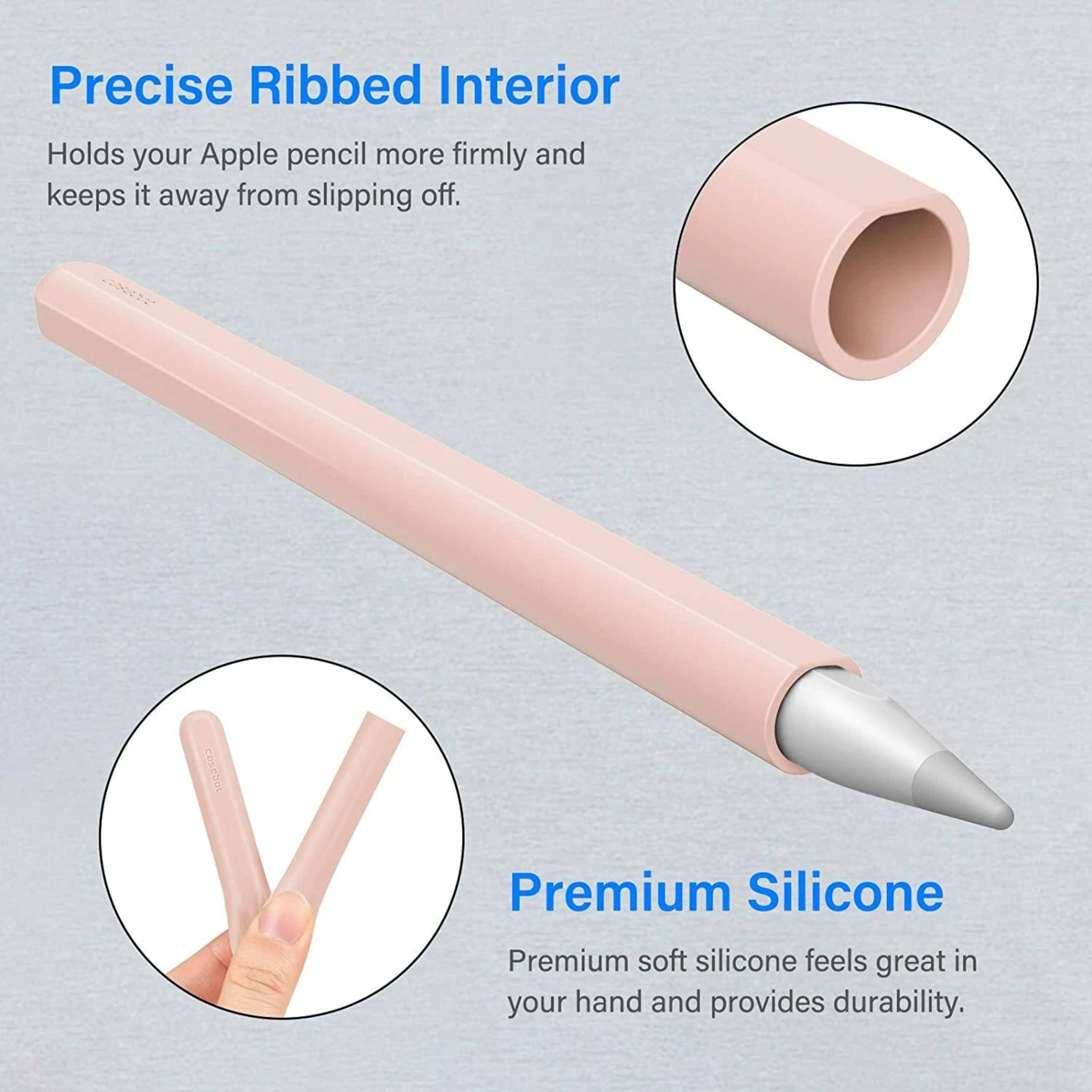 Precise Ribbed Interior
Holds your Apple pencil more firmly and keeps it away from slipping off.

Premium Silicone
Premium soft silicone feels great in your hand and provides durability.