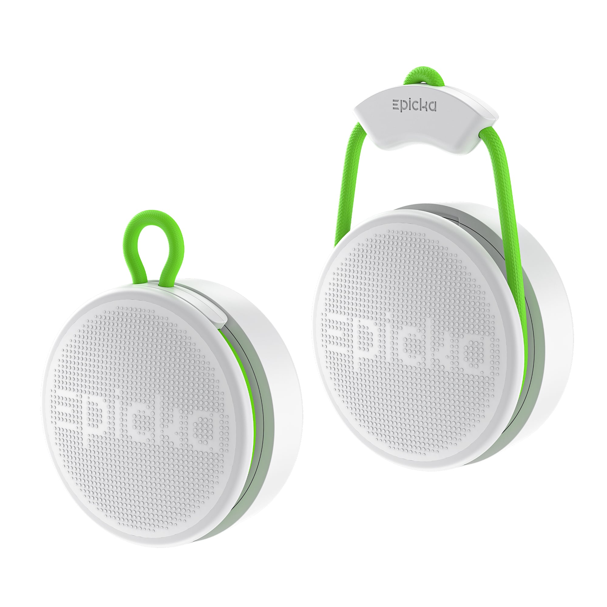 Epicka - Tracker Tags with Adjustable Strap, 2-Year Battery - White-2 Pack