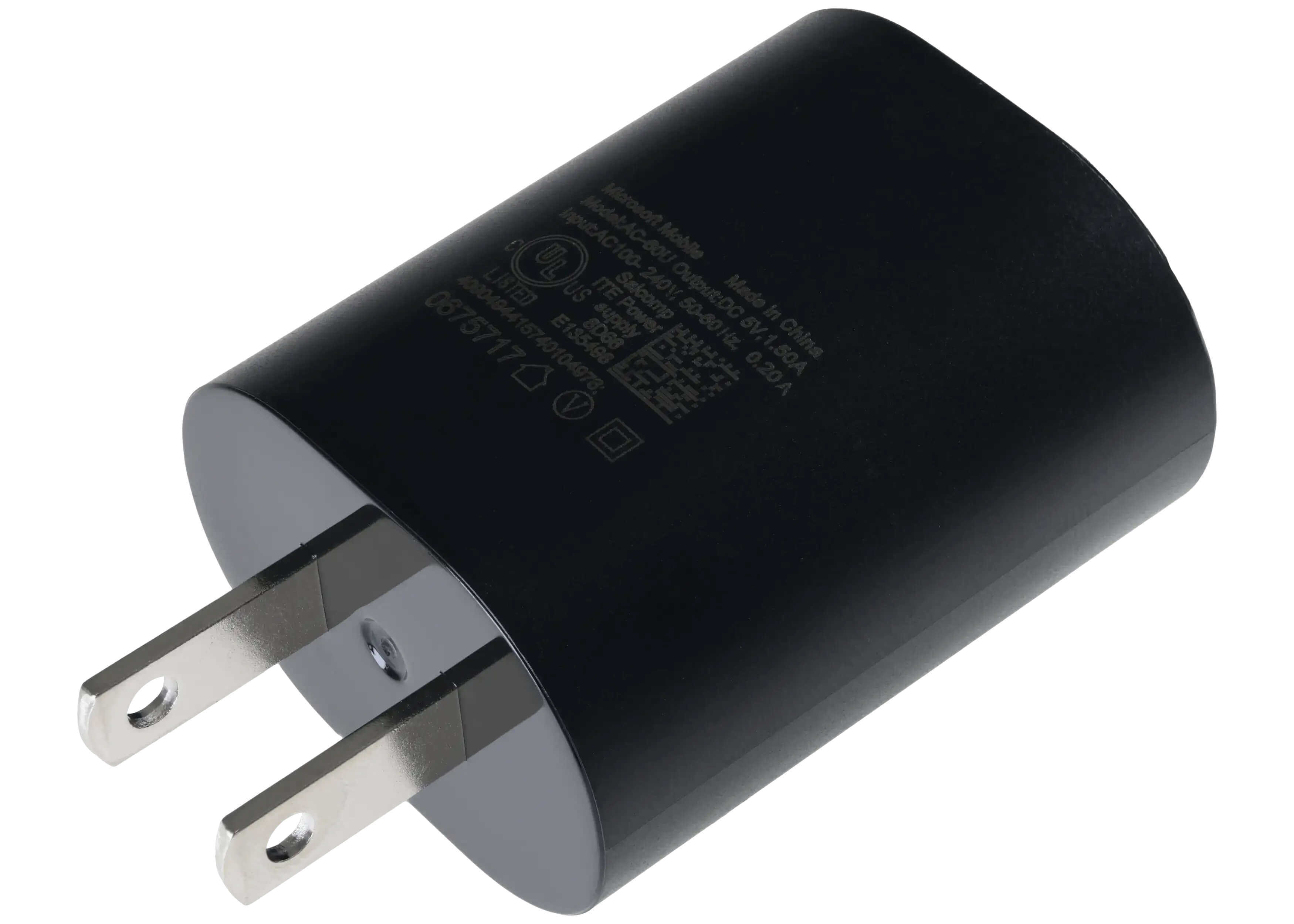 ModekAC-BOU Microsoft C UL Mobile LISTED US ITE Salcomp 240V, Output DC Made supply Power 50-80Hz. In 0675717 4000494415740104978; E135496 6D68 Hz 5V. 1. China H 0.20A .50A A