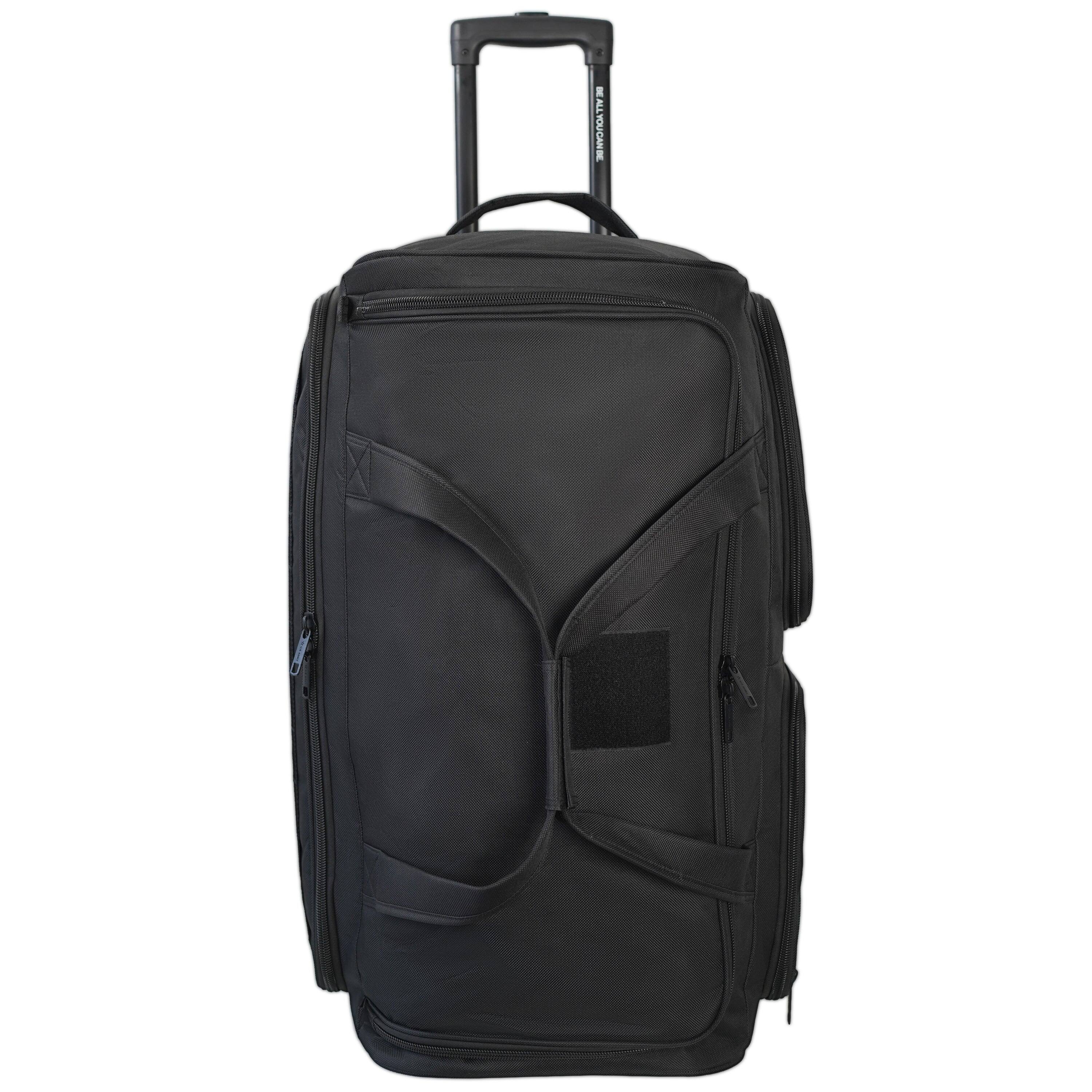 Alt View 2. US Army - ROMEO 28-inch Tactical Rolling Duffel - BLACK.